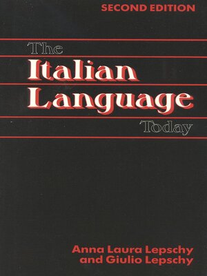 cover image of The Italian Language Today